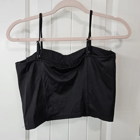 Black Bustier Top L - Picture 3 of 7